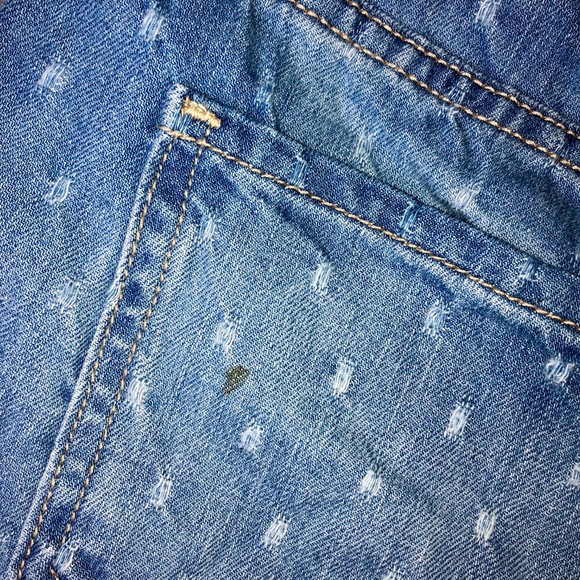 Old Navy Dot Patterned Denim Jean Shorts - Picture 5 of 5